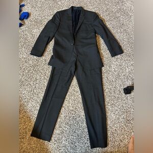 J. Crew Ludlow Charcoal Single Button Wool Suit, 36S, 30x29.5 pants